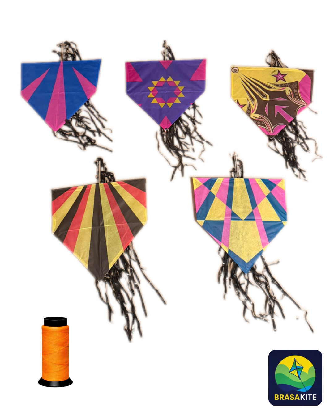 5 pipas com rabiola + 1 linha