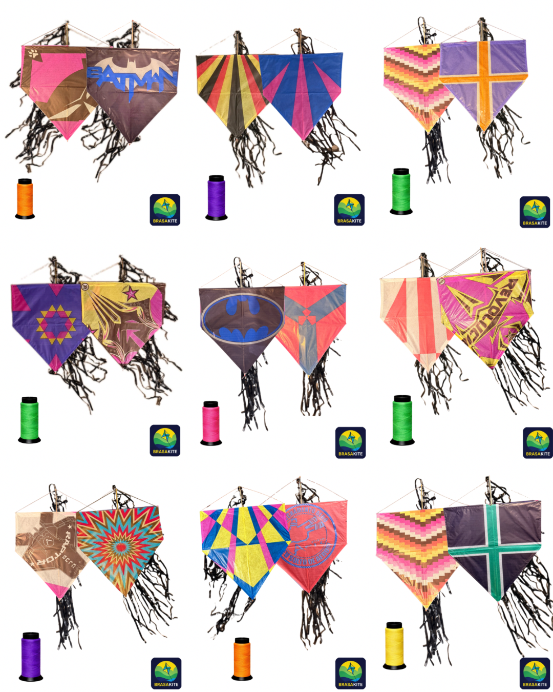 2 pipas com rabiola + 1 linha